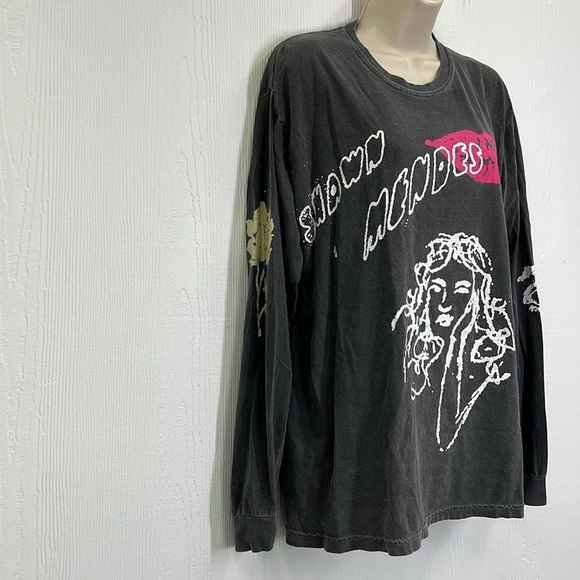 Urban Outfitters - Shawn Mendes Tour Doodle Long Sleeve T Shirt Size Medium - Picture 4 of 11